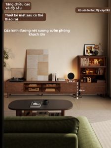 DONGMU | Modern Vintage Sliding Door High TV Stand