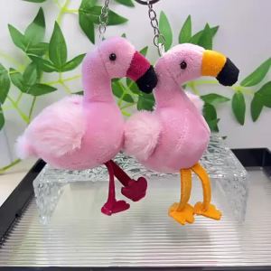 A Mini Flamingo Plush Toy Suitable for Pet Companionship and Play Not Suitable for Pets to Chew and Bite