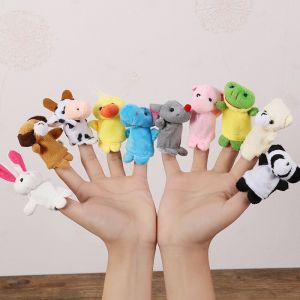 1/5/10 Pcs Cartoon Hand Doll Finger Puppet Baby Children Story Early Education Soothing Doll Plush Toy