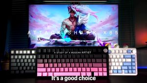 Bàn Phím Cơ Bluetooth Không Dây Attack Shark X85 - Bàn Phím Gaming Led RGB Hotswap 3 Mode Kết Nối