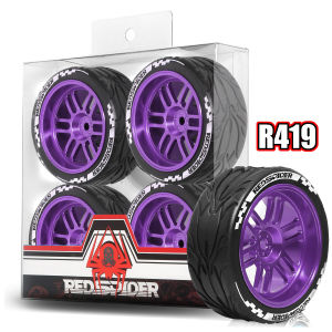 Bộ Mâm Kim Loại RED SPIDER 4 Chiếc Tỷ Lệ 1/10 Với Moay-ơ Lục Giác 12mm Dành Cho Xe RC Bánh Xe Drift Đường Trường Tương Thích Với MST Tamiya TT01 TT02