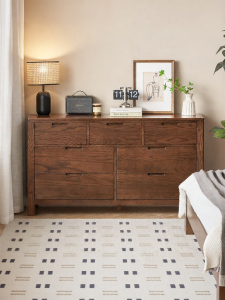 YUANSHI YUANSU | Scandinavian Style Oak Solid Wood Storage Chest of Drawers