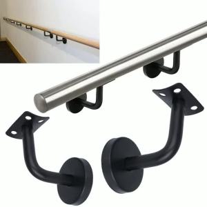 Home Building Co-ordinates Beautifully With The Oak Home Improvement Handrail Brackets Stair High Quality Stainless Steel