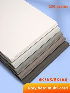 Grey Card Paper Handmade Thickened A4 Drawing Paper Full Opening 8K Paper Light Grey Gentleman Deep Grey Framing DIY Background Card Paper