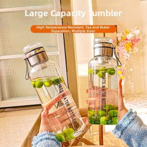 High Borosilicate Heat-resistant Portable Tea Separation Tea Cup