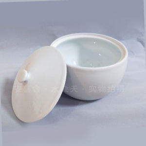 Large Size Ceramic Rice Tub Pure White Color High Temperature Resistant Sweet Rice Wine Fermentation Jar Pork Fat Storage Container