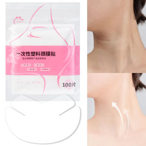 500pcs Disposable Transparent Plastic Neck Mask Moisturizing ventilation Beauty Makeup Tool for Woman
