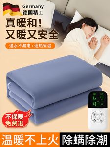 Double-Control Heating Blanket Home Use Smart Timed Deodorizing Moisture Removal Temperature Adjustment Safe Electric Quilt