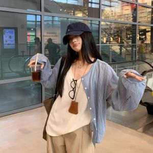 QIAONIAOGE | Khaki Wide Leg Suit Pants Womens Spring Autumn Thin Early Autumn Wrinkle Casual Trousers American Retro Drape Workwear