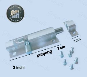 GRENDEL Slot pintu tebal KUNCI tanam Slot KUNCI Geser Grendel aluminium Grendel pengunci pintu rumah Grendel pengunci jendela Grendel dua pintu