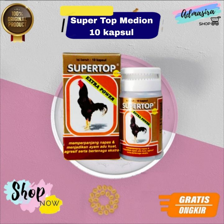 SUPER TOP 10 Kapsul Medion Vitamin Ayam Jago Aduan Penambah Stamina ...