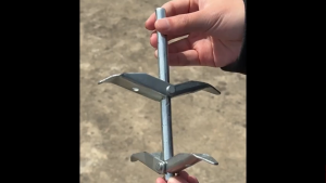 Heavy-Duty Double Ground AnchorPegs for Trellis Canopies Garden Nets Reinforced Nails for Wire