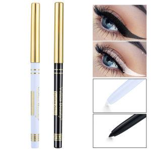 Matte Eyeliner Gel Pen Waterproof Long Lasting Quick Drying Eyeliner Pen Black White Smooth Easy To Color Eye Liner Pencil