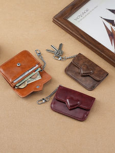 2025 New Fashionable Korean Portable Large Capacity Mini Coin Purse Multi-Card Slot Stylish Retro Style Womens Wallet