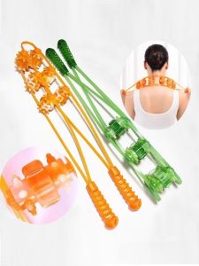 Back Rub Massager Push Roll Back Waist Dredge Meridian Wheel Hand-Held Open Shoulder Roll Back Dont Ask People to Relax Handy Gadget