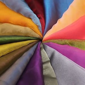 Organza Fabric Two-color Gradient Thin Mesh Clothing Fabric Gauze Decorative Stage Background Cloth