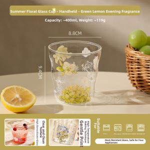 French Elegant Heat-Resistant Glass Cup