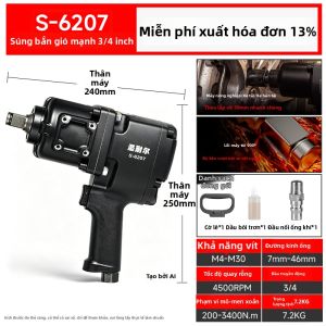 SMS | Máy Vặn Ốc Khí Nén Momen Quay Cao 1/2 Inch 3/4 Inch