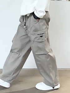 2025 New Cargo Pants For Kids Boy 6-12yrs Anti-mosquito Korean Style Jogger/Baggy Pants For Kids Boy Two Wearing Way OOTD For Kids Boy