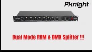 8-port RDM DMX splitter with dual inputs PowerCON pass-through optional isolation and signal distribution amplifier for stage lighting