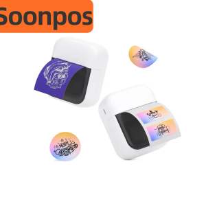 Soonpos Ai mini tattoo printer label thermal small pattern printer Bluetooth portable note machine