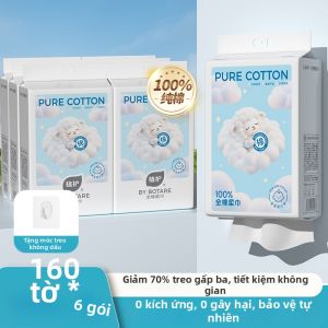 Botare | Khăn Lau Mặt Bông Sử Dụng Một Lần Thân Thiện Với Trẻ Sơ Sinh Gắn Tường
