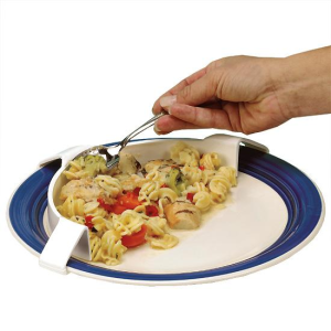 Plastic Food Bumper for Plate – Eating Aid for Special Needs Kids & Adults | Non-Slip Edge Guard