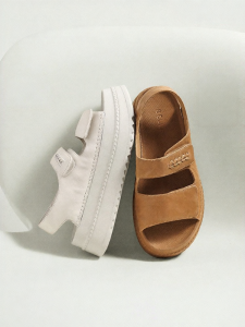 Belle | Genuine Leather Thick Heel Height-Increasing Sport Sandals