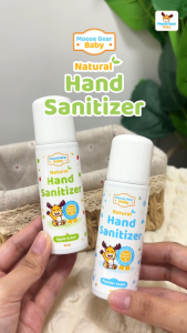 Moose Gear Baby Hand Sanitizer 60ml Powder Scent Gentle Formula Travel Friendly