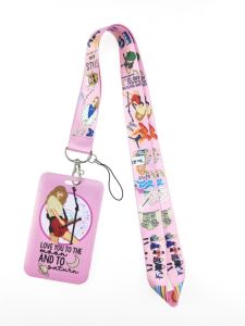 Taylor Swift Polyester Neck Strap Mobile Phone Lanyard Holder Digital Accessories Taylor Alison Swift Song Ring Neck Strap