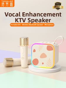 TANALAZ | Wireless All-in-One Microphone Speaker for Home Karaoke Kids Singing