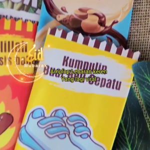 Amplop Lebaran Permen Bergerigi 5 Pack & Isi 50 Lembar