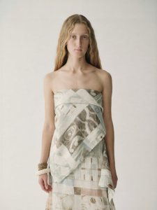 INSIS FEMME | Summer Print Stylish Pure Linen Bustier Top