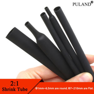 1M 2:1 Heat Shrink Tube Black Heatshrink Diameter 1mm ~ 50mm Wire Repair DIY Cable Protecctor Tubing Sleeving Wrap