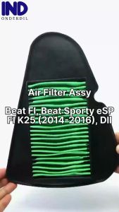 Filter-Saringan-Busa Udara-Hawa-Air Assy Honda Beat FI Lama & Beat Pop & Beat Sporty FI eSP Old 2014-2016 & Beat Street K81 & Scoopy F1 & Scoopy eSP Old 2015-2017