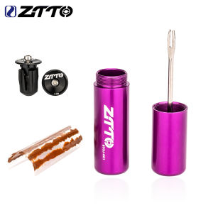 ZTTO Bicycle Tubeless Tire Repair Tool Tyre Drill Puncture for Urgent Glue Fast Repair Rubber Stripe Handle Bar End Hidden