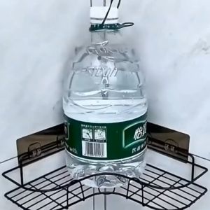 Corner Shelf Bathroom Kitchen Organizer Hanging Shelf Rack Toilet Organizer Wall Hanging Adhesive No Drilling XPH353