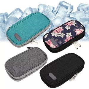 NAMSHEVA Portable Thermal Insulated without Gel Medical Cooler Insulin Cooling Bag Pill Protector Travel Case