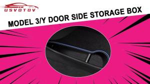 For Tesla Model Y Juniper Model 3 2025 2026 Door Side Storage Box Front Rear Door Storage Organizer Tray Interior Accessories