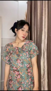 gratis ongkir daster wanita dewasa ukuran jumbo motif bunga