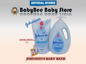 Johnsons ® Baby Bath 600ml refill / 1 liter 强生婴儿沐浴露