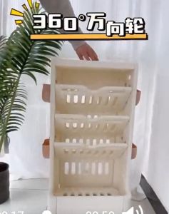 SG Seller - Multi-Function 2 Tiers Portable School Bag Storage Rack Book Snack Magazine Convenient Rack Kitchen Accessories Shelf Space Saver Corner Rack School Bag Organizer Racks Study Book-shelve for Primary and Secondary School