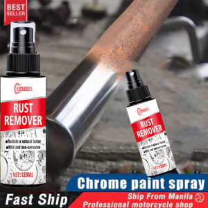 NEW Motorcycle Rust Chrome paint spray Cat Semprot Chrome 120ml Chrome Spray Pain Warna Chrome Krum Stainless Automotive