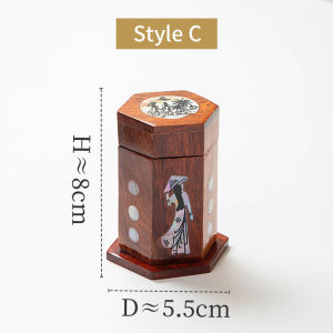 กล่องเก็บของ กล่องกลมใส่ไม้จิ้มฟัน กล่องไม้เนื้อแข็ง ตลับกลมใส่ไม้จิ้มไฟ ตลับกลมเล็ก กล่องไม้กลมขนาดเล็กสำหรับร้านอาหาร