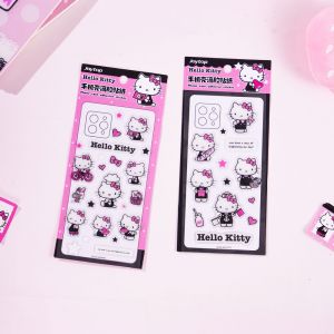 Sanrio | Genuine Sanrio Hello Kitty Phone Case Adhesive Sticker Toys for Phone Case KT Cat Cartoon Decorative Decals Girls Gifts