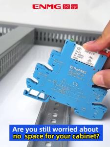 ENMG | ENMG Ultra Slim Intermediate Relay 5v 12v 24v Hongfa HF41F-24-ZS DC AC Slim Chip Terminal Solid State Module Set 24V6Adc NPN PNP