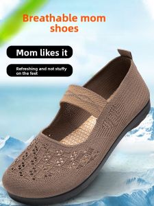 HEYUNXIANG | Comfortable Soft Sole Net Surface Women Shoes for Seniors