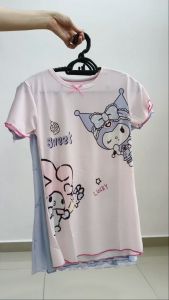 C126 Girls pajamas thin modal nightdress 3-8y Kuromi Melody pajamas cartoon pyjama cute Kids fashion Girl sleepwear fashion 女童冰丝睡裙