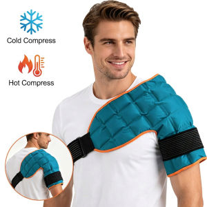 Reusable Gel Ice Pack for Neck Shoulder Hot & Cold Wrap for Body Joints Sports Injuries First Aid Cooling Brace Heating Pad