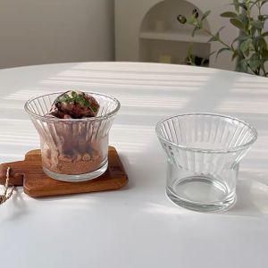 【พร้อมส่งจากไทย】แก้วใส่เครื่องดื่ม ค็อกเทลทรงสวย ถ้วยใส่ไอศกรีม แก้วไอติม